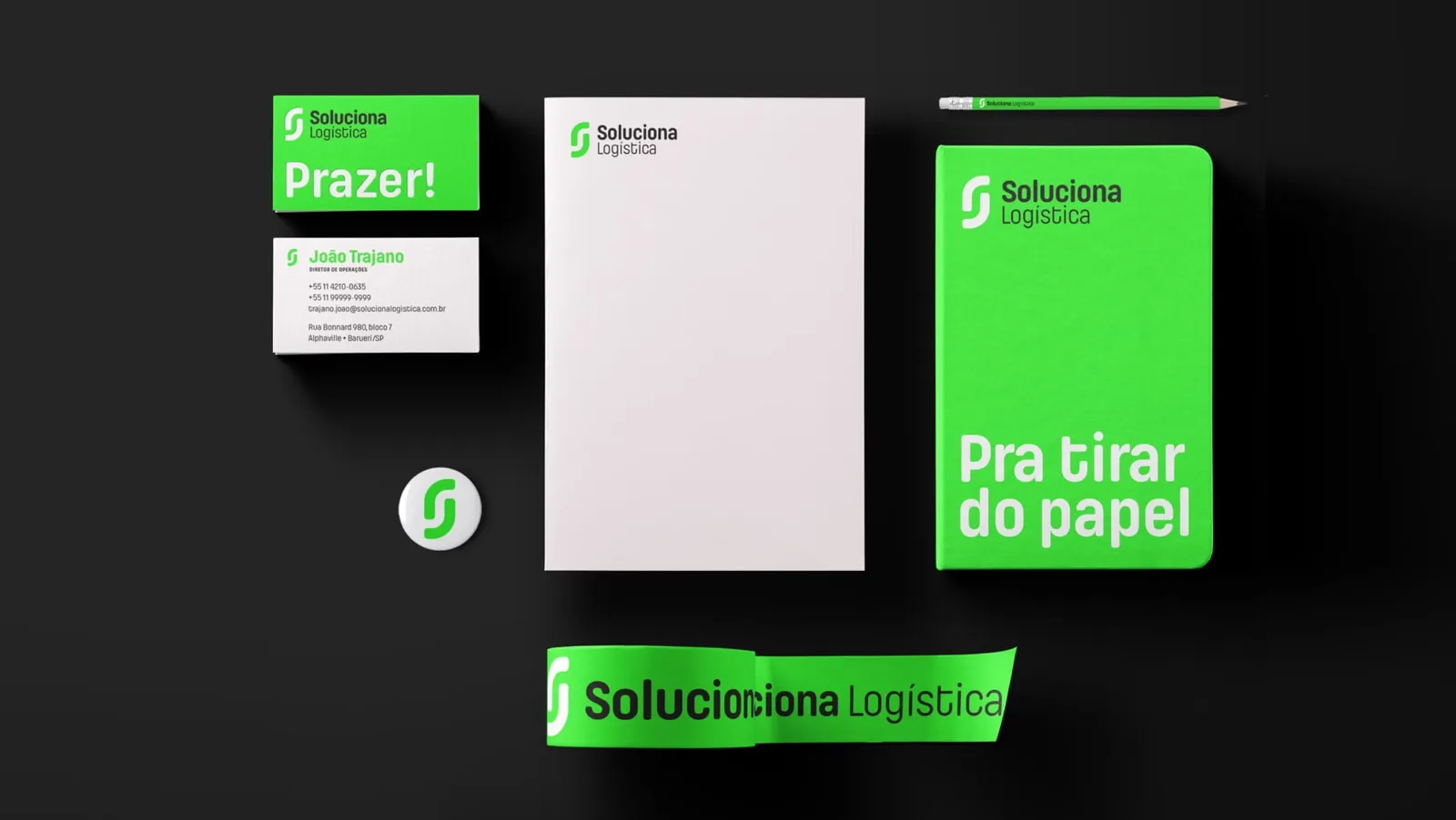 Aplicação da marca Soluciona Logística (imagem 2 de 7)